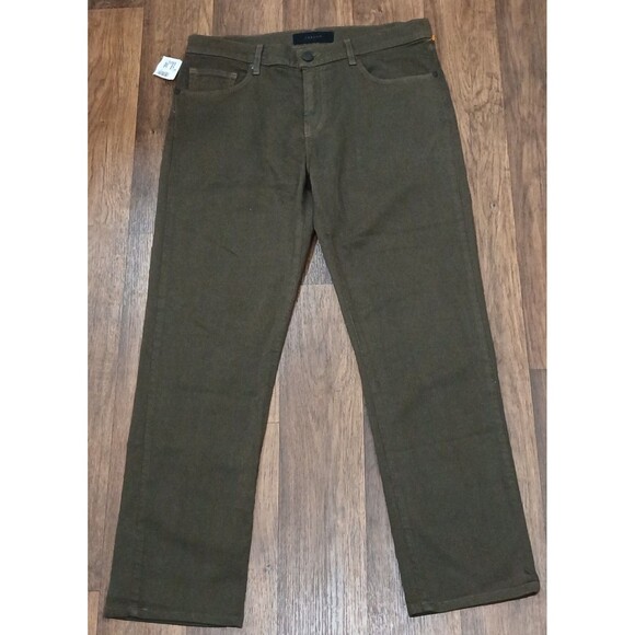 J Brand Tyler Men’s Jeans Olive Green Slim Straight 33x28.5 NWOT - Picture 1 of 12